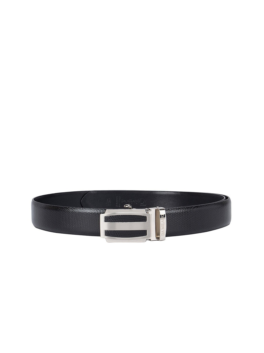 

Da Milano Men Black Leather Belt