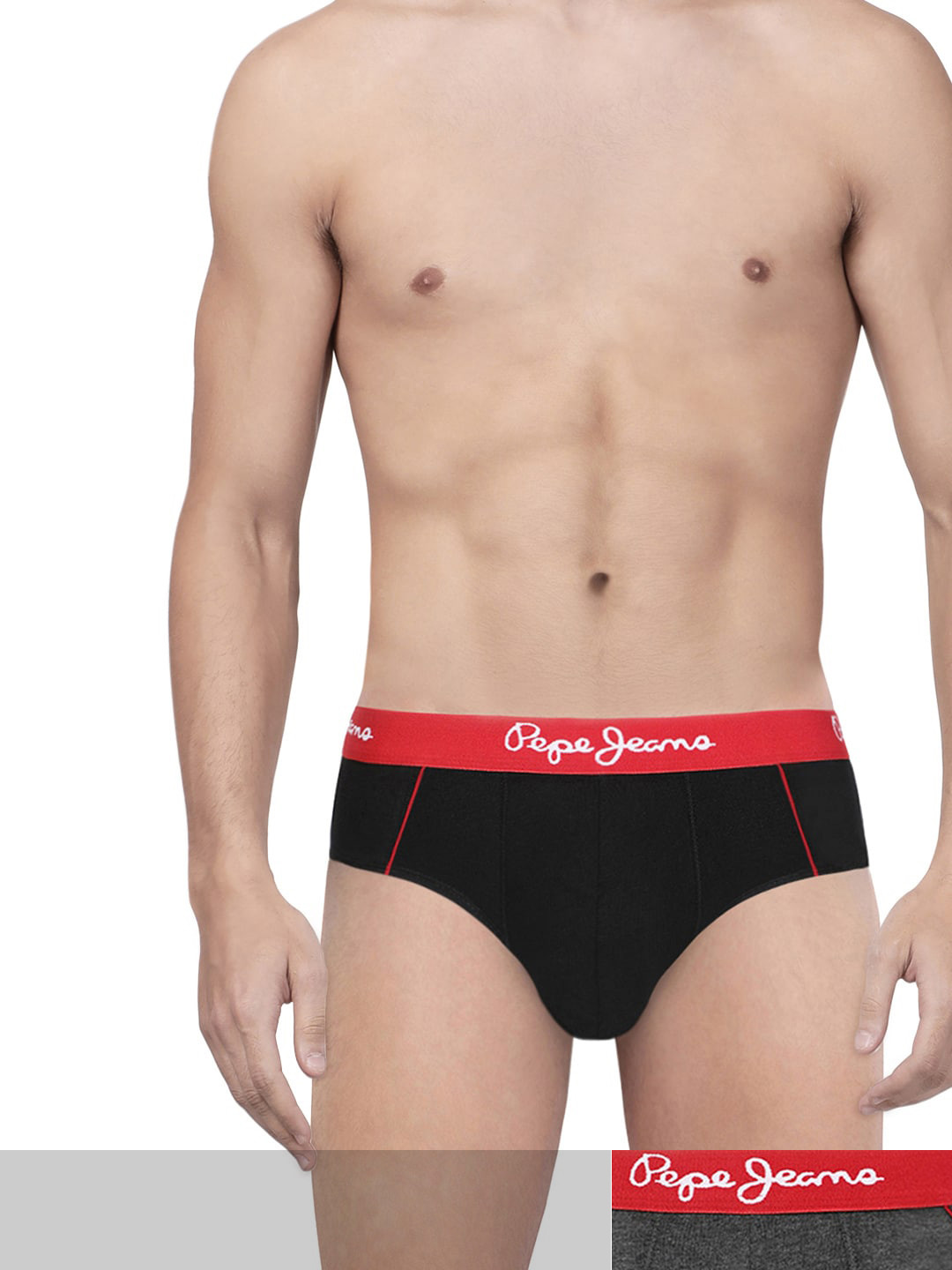 

Pepe Jeans Men Pack Of 4 Solid Briefs, Black