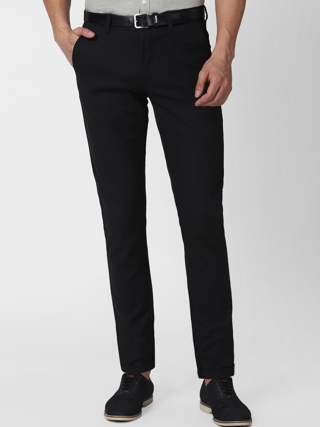 

Van Heusen Sport Men Black Slim Fit Trousers