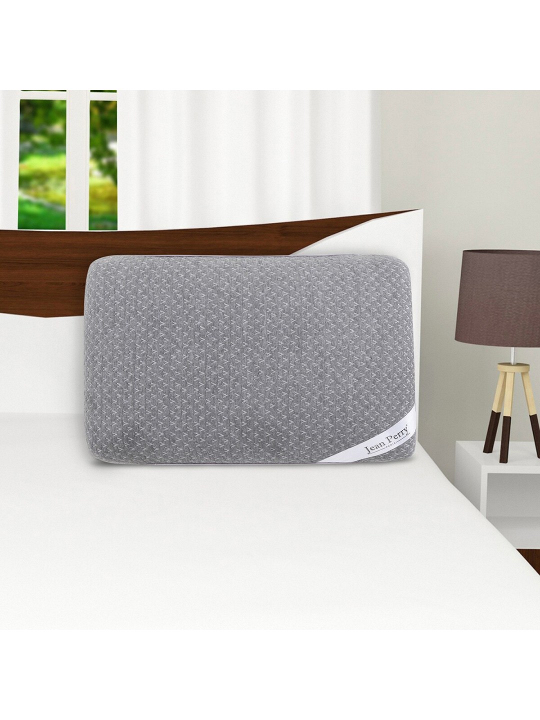

Home Centre Grey & White Textured Memory Foam Pillow