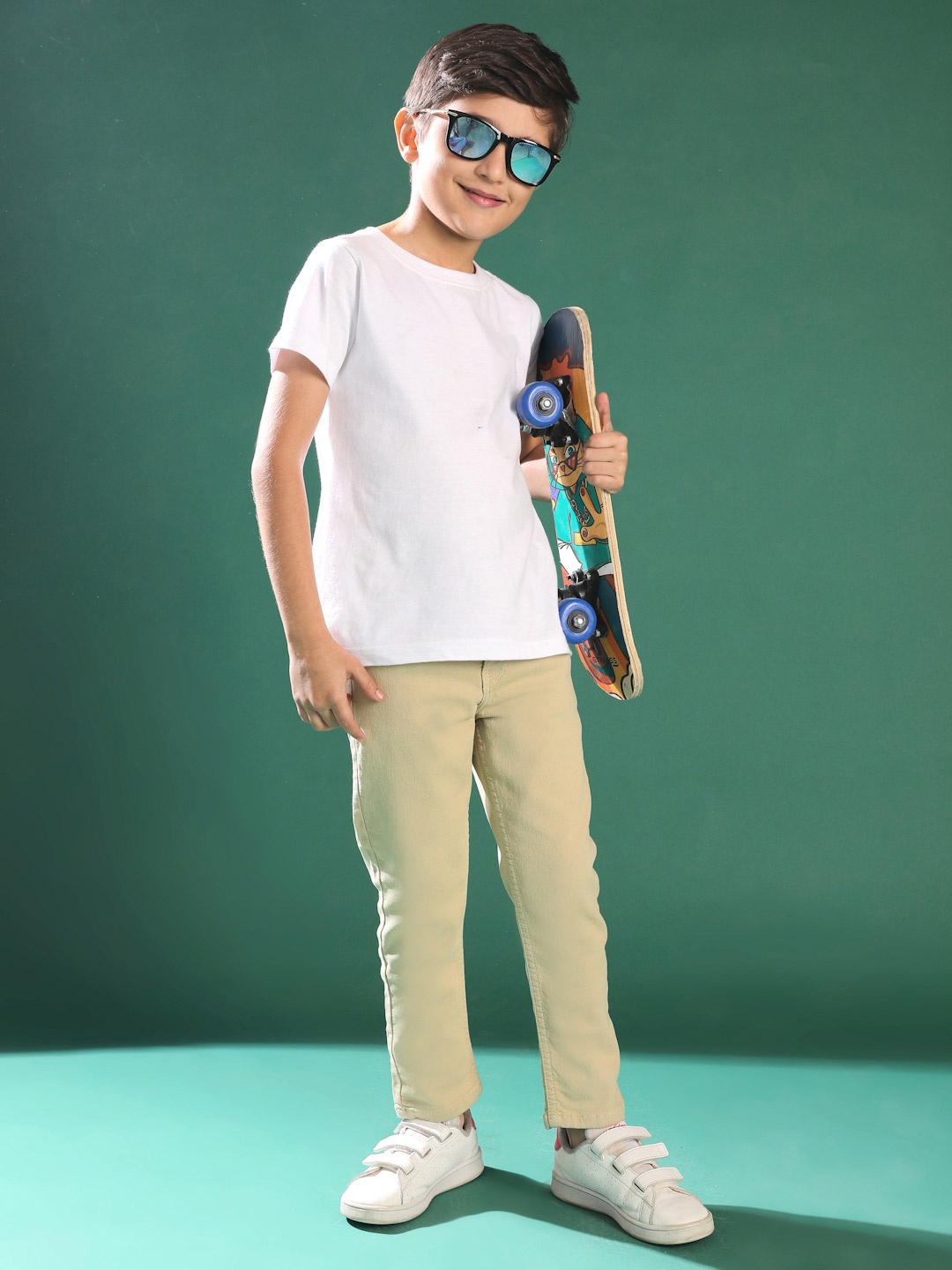 

TALES & STORIES Boys Slim Fit Jeans, Khaki