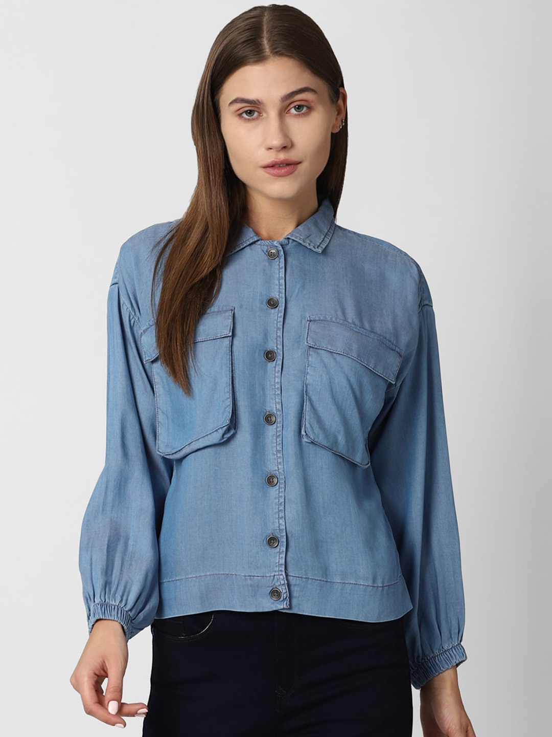 

Van Heusen Woman Women Blue Denim Jacket