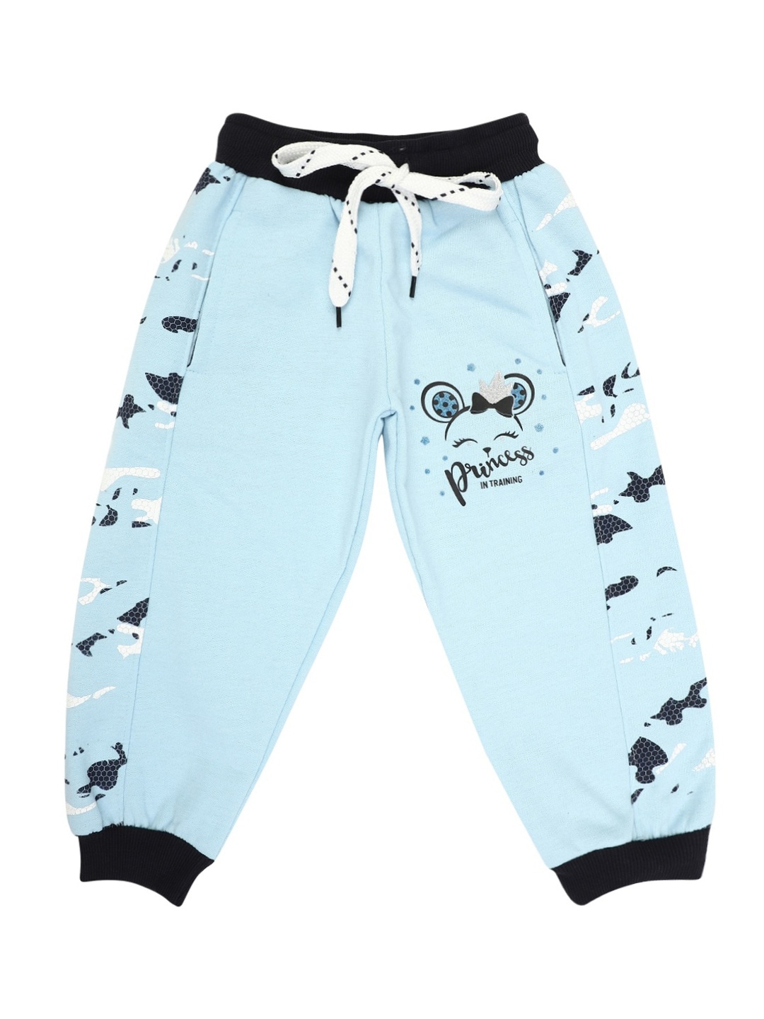 

V-Mart Girls Blue Regular Fit Printed Cotton Jogger