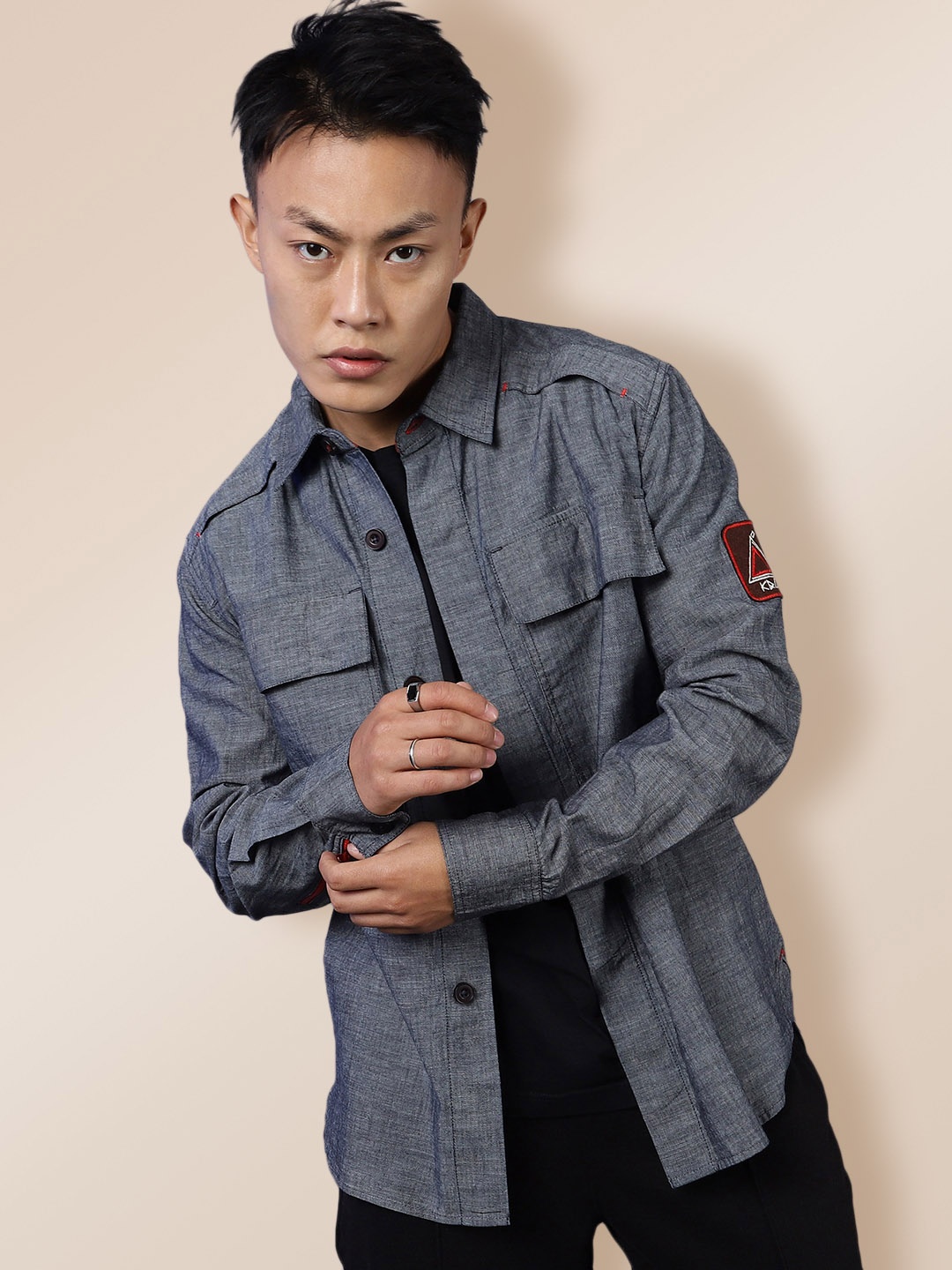

KRA Men Blue Shacket