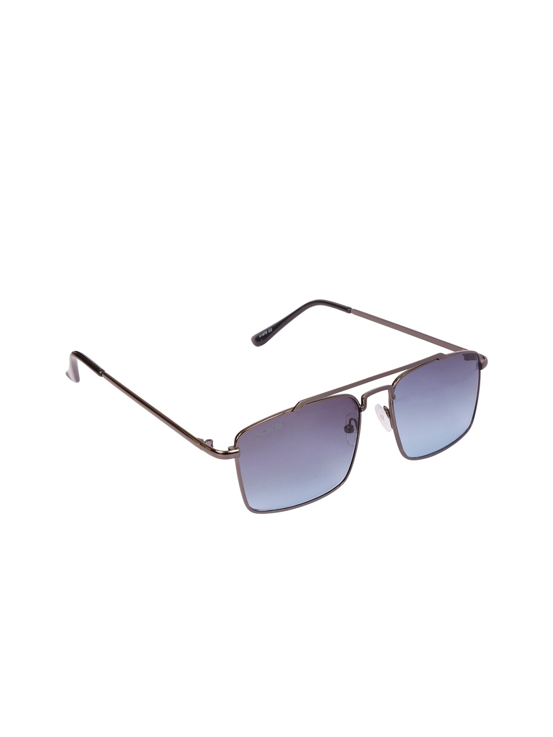

Duke Unisex Blue Lens & Gunmetal-Toned Rectangle Sunglasses A1870-C2