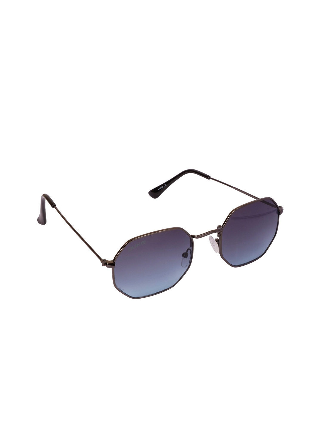 

Duke Unisex Blue Lens & Gunmetal-Toned Sunglasses with UV Protected Lens DUKE-A1875-C2, Navy blue