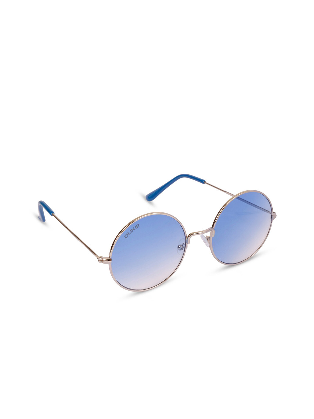 

Duke Unisex Blue UV Protected Lens & Steel-Toned Round Sunglasses DUKE-A20067-C7