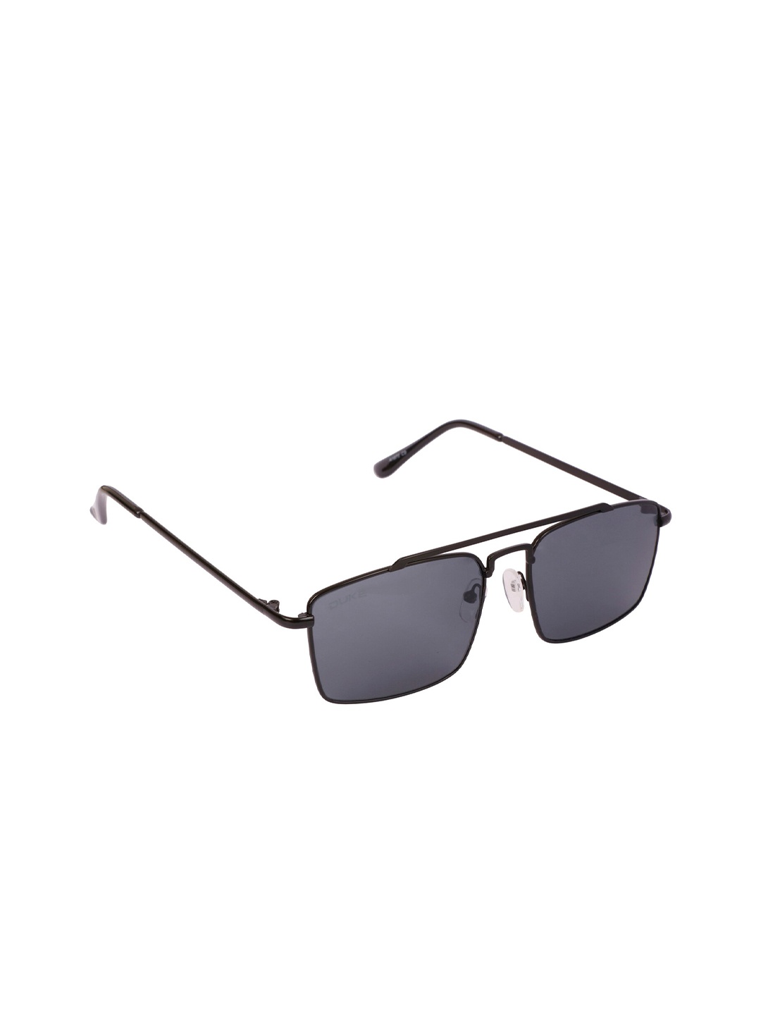 

Duke Unisex Black Lens & Black Rectangle UV Protected Lens Sunglasses