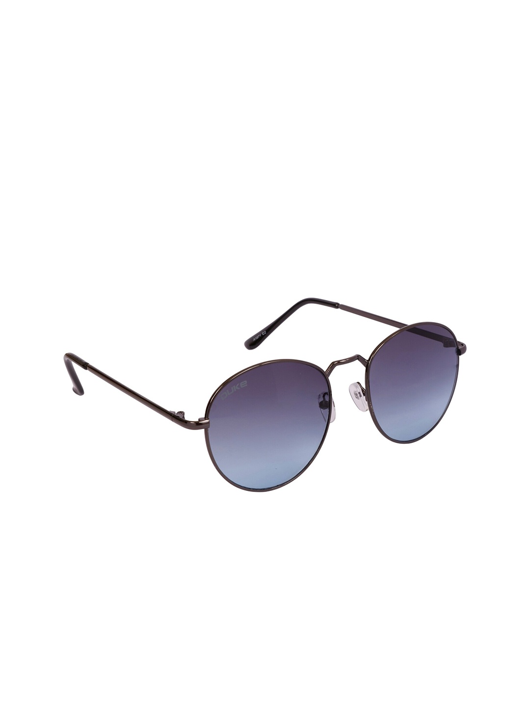 

Duke Unisex Blue Lens & Gunmetal-Toned Round Sunglasses DUKE-A1871-C2