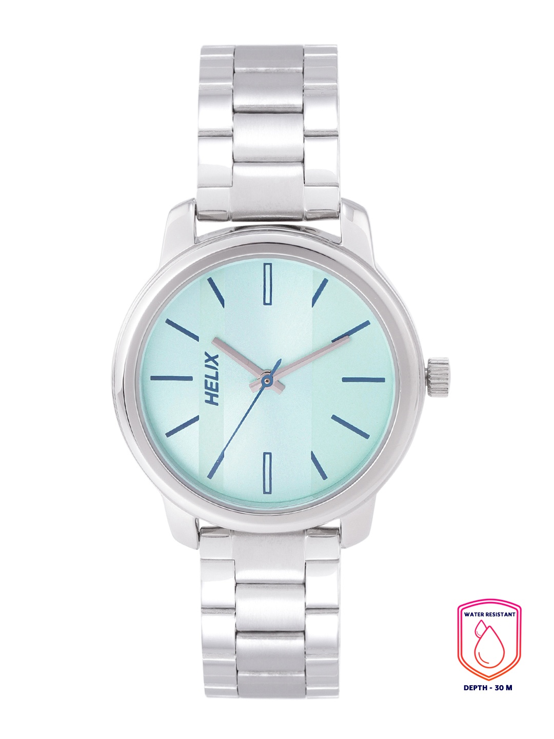 

Helix Women Green Dial & Silver Toned Stainless Steel Analogue Watch- TW048HL06