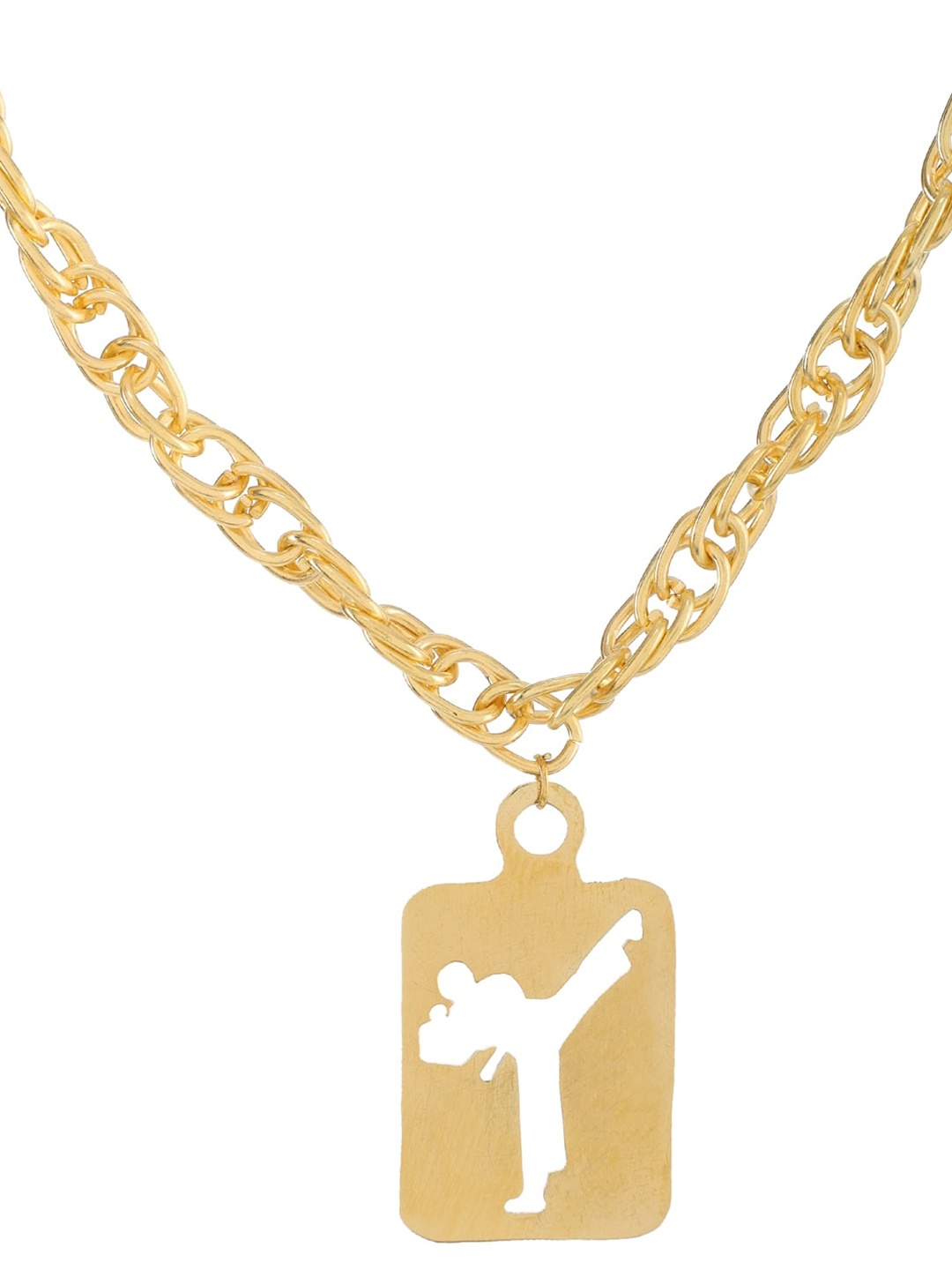 

Goldnera Men Gold-Plated Pendant With Chain