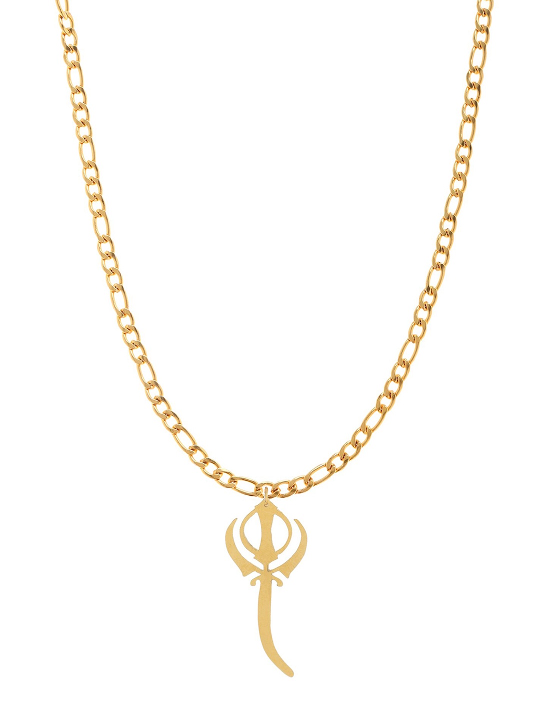 

Goldnera Men Gold-Plated Pendant With Chain