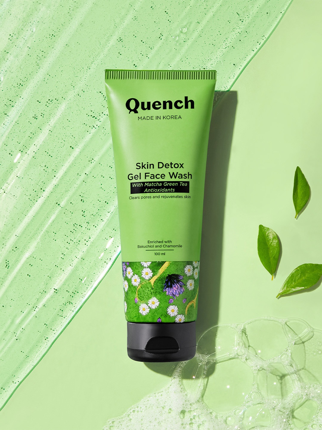 

Quench Matcha Green Tea Face Wash To Detoxify & Purify Skin For Oil & Acne Control - 100ml