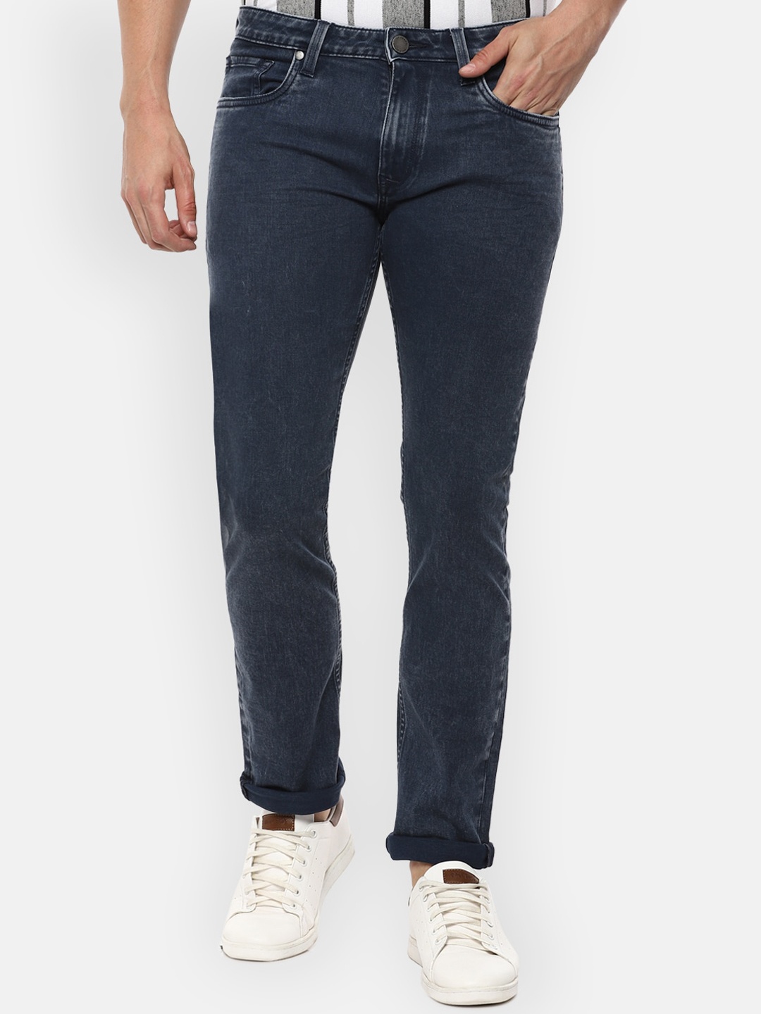 

Louis Philippe Jeans Men Navy Blue Slim Fit Jeans