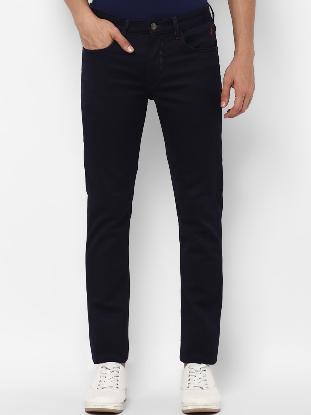 

SIMON CARTER LONDON Men Navy Blue Slim Fit Mid Rise Stretchable Jeans