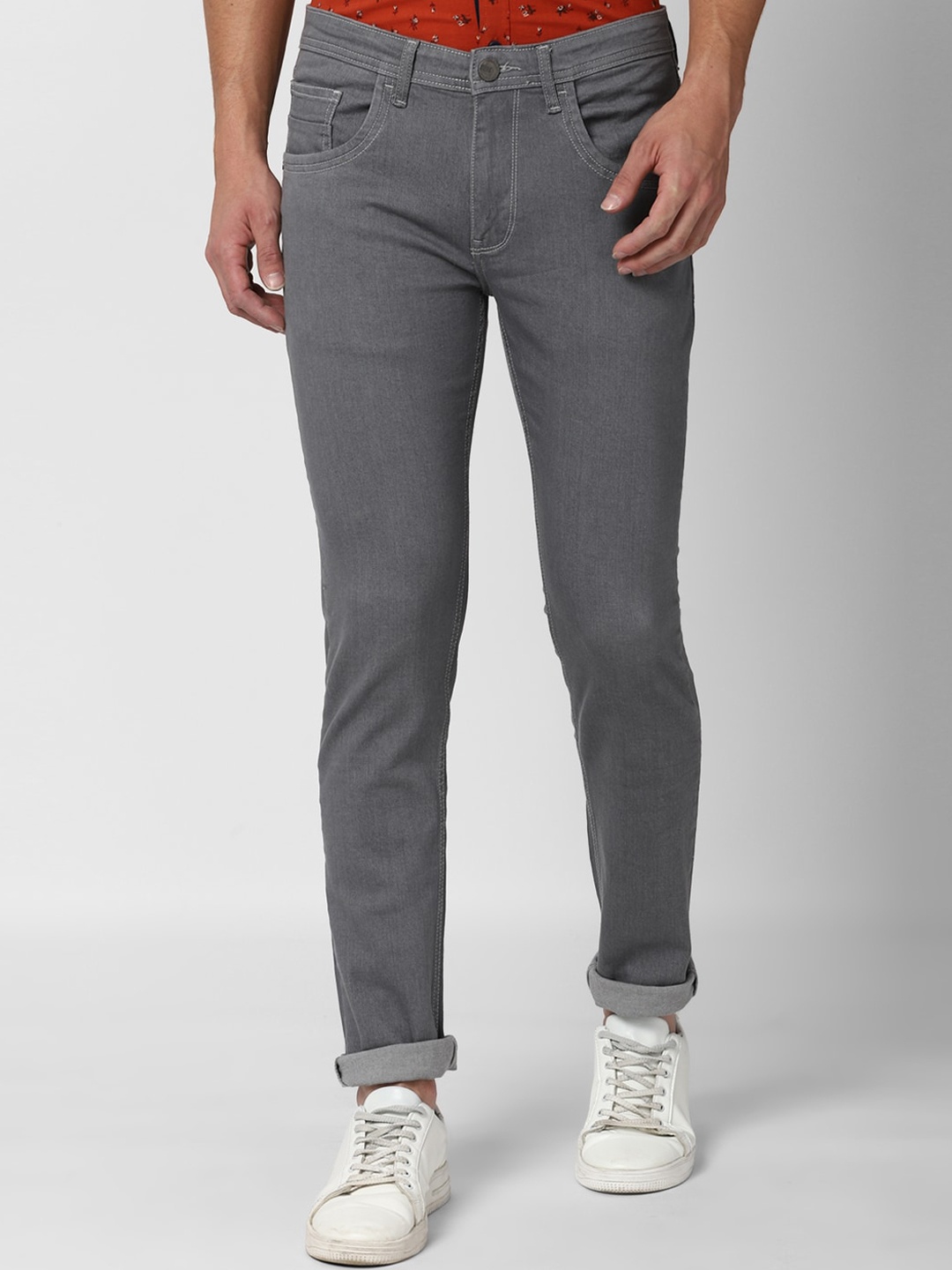 

Van Heusen Sport Men Grey Skinny Fit Mid Rise Non Stretchable Jeans
