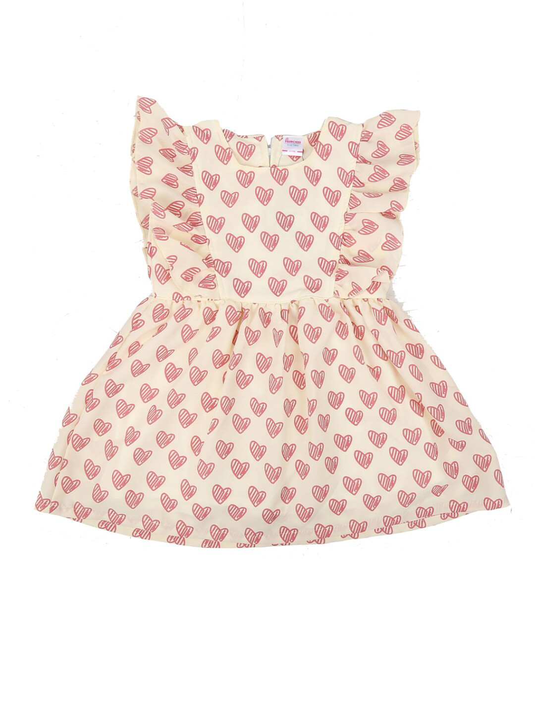 

V-Mart Girls Yellow & Red Printed Dress