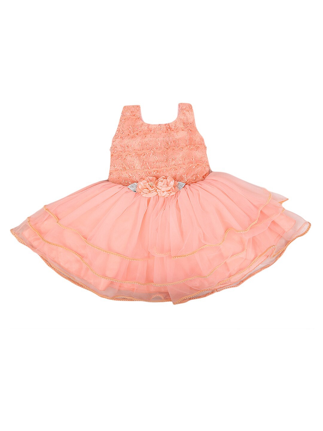 

V-Mart Peach-Coloured Embellished Dress