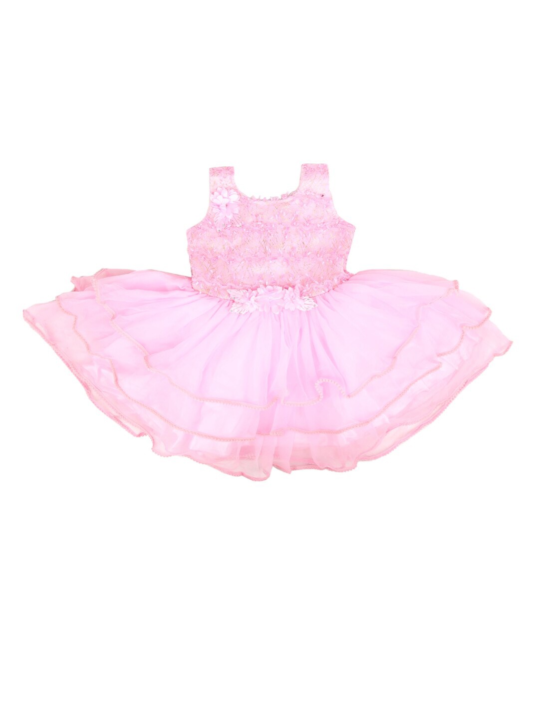 

V-Mart Girls Pink Fit & Flared Dress