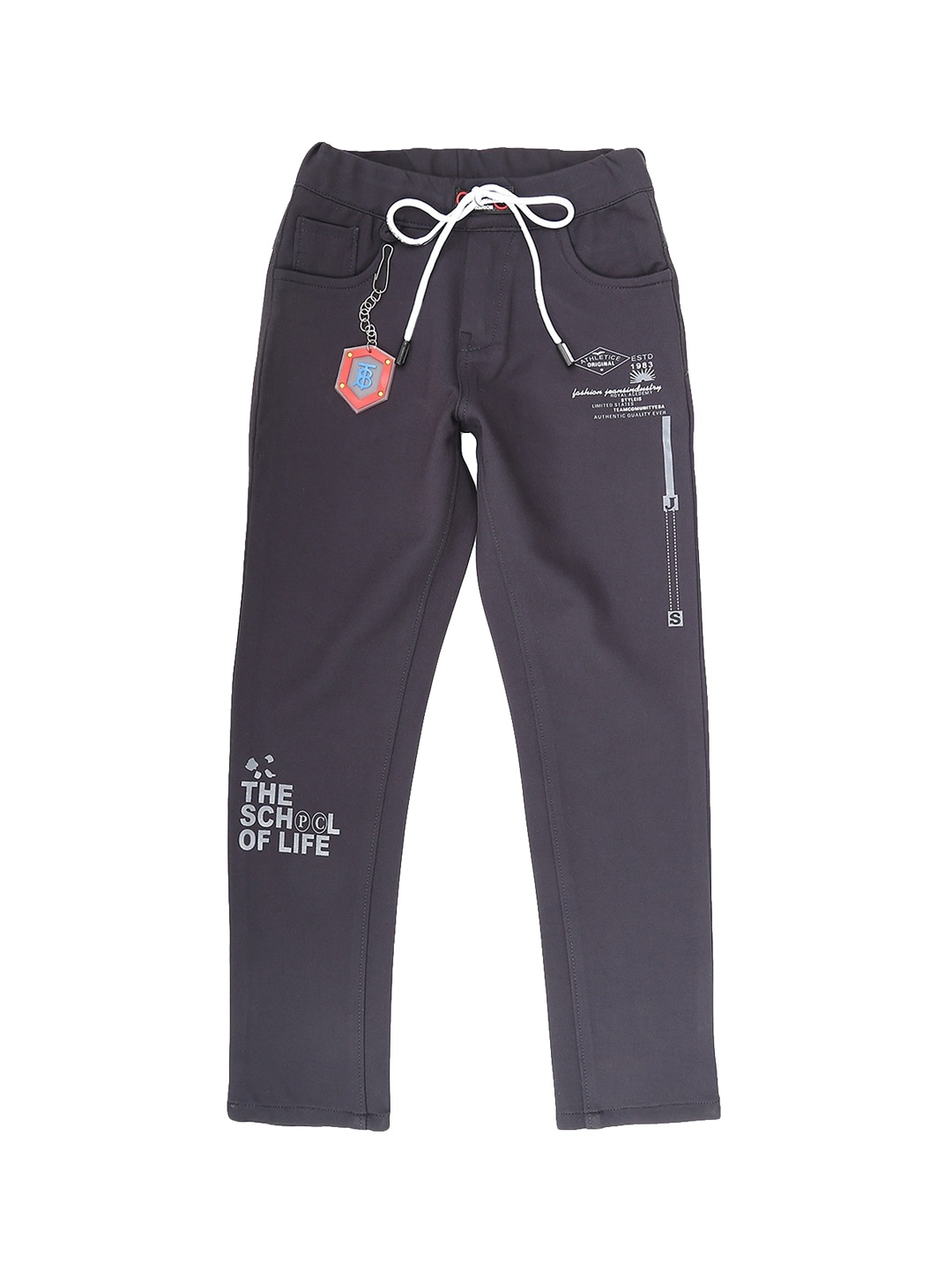 

V-Mart Boys Grey Classic Cotton Trousers