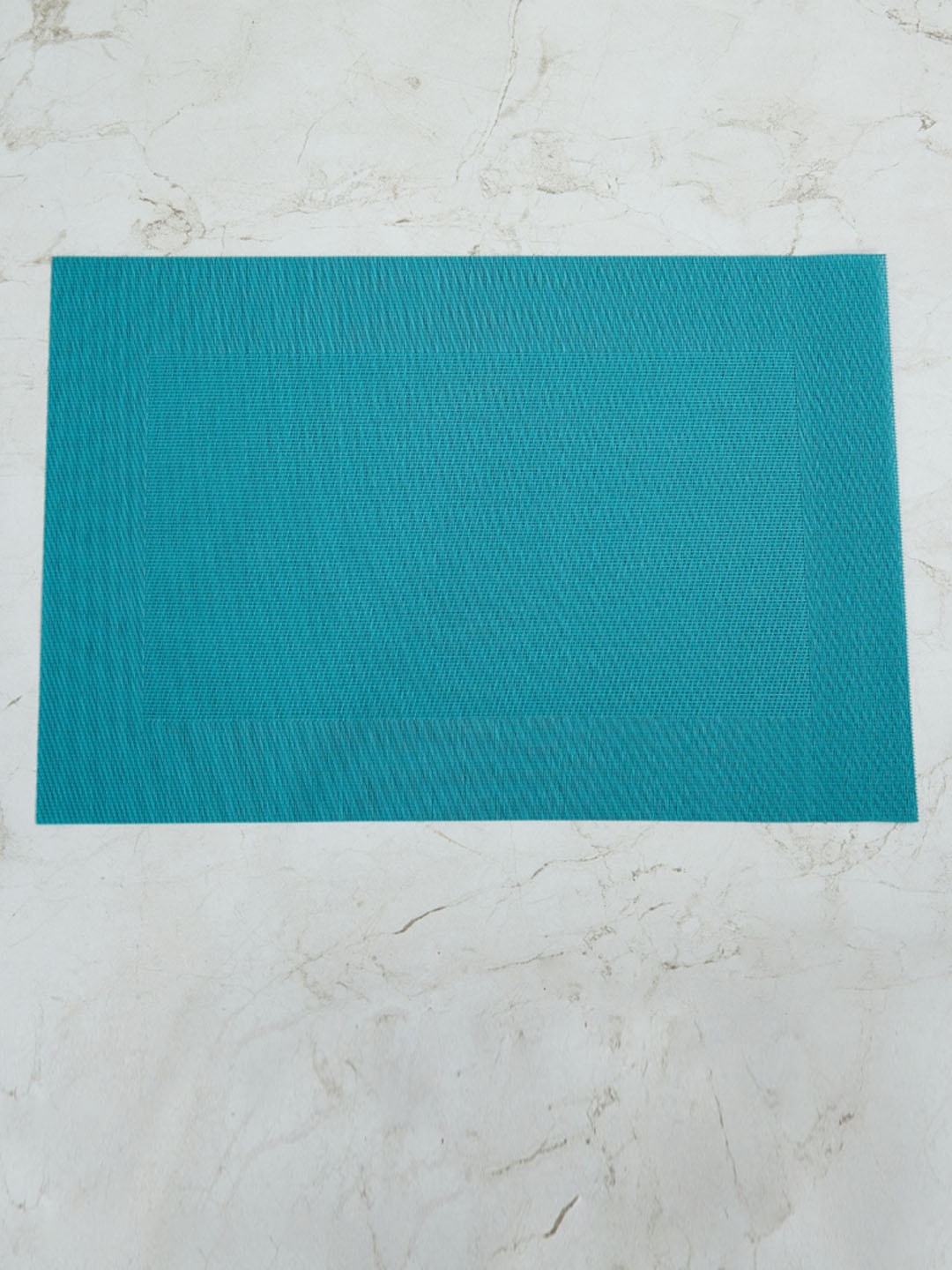 

Home Centre Teal Blue Set Of 6 Textured Table Placemats