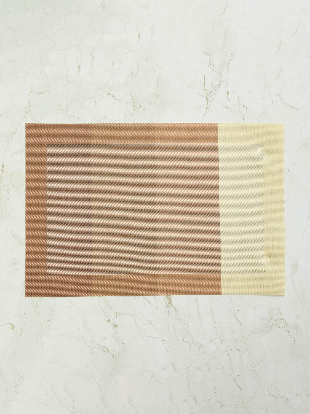 

Home Centre Set Of 6 Beige & Brown Textured Table Placemats