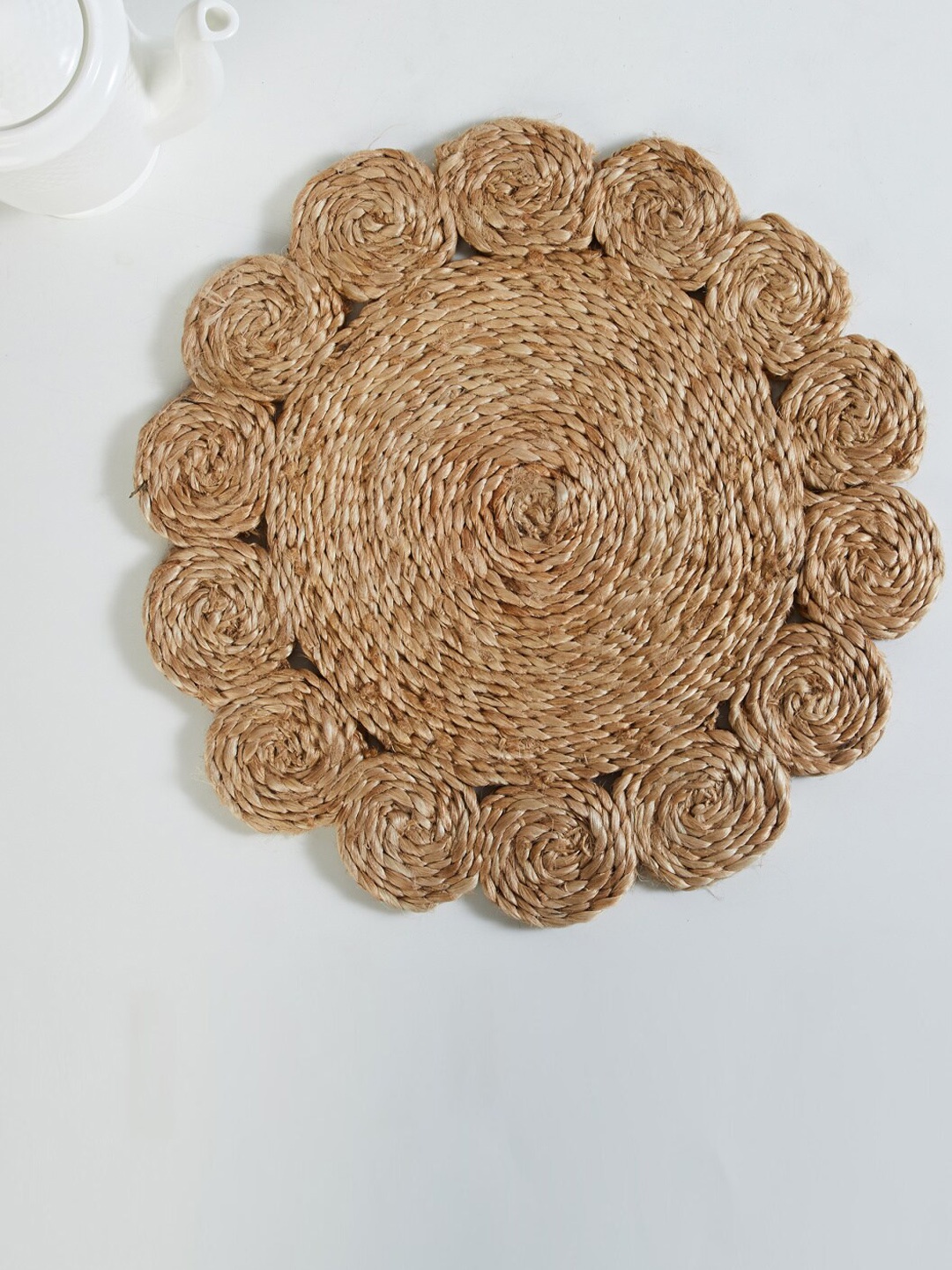 

Home Centre Brown Textured Round Jute Table Placemats