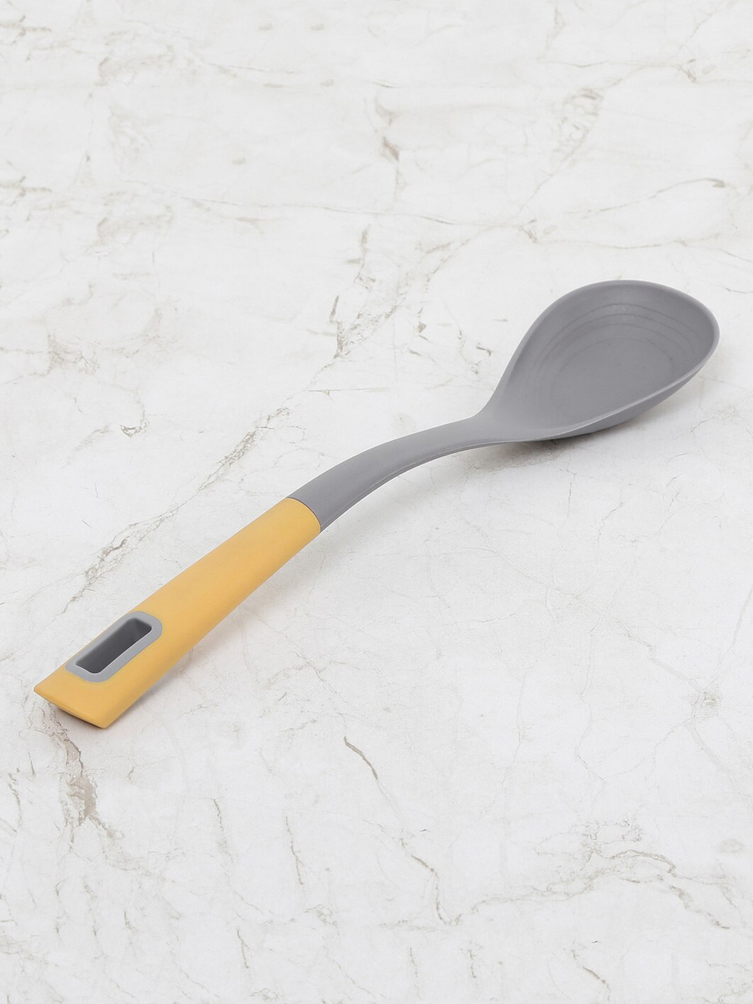 

Home Centre Grey & Yellow Solid Nylon Kitchen Spatula
