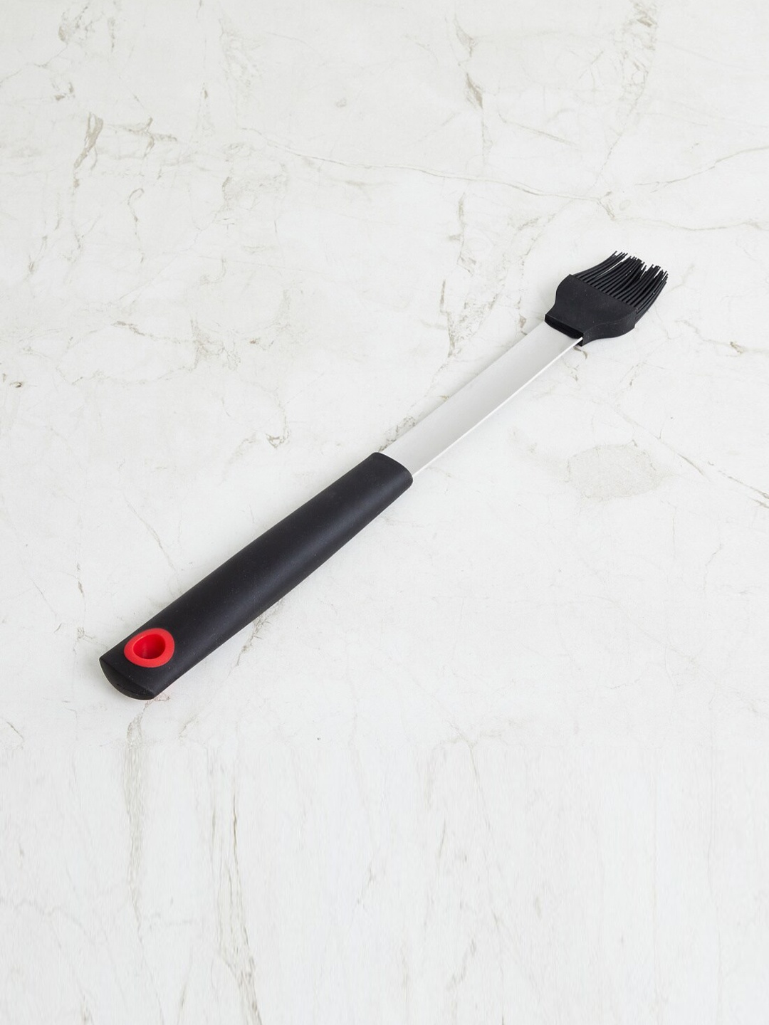 

Home Centre Black & Silver-Toned Silicon Grill Basting Brush with Handle