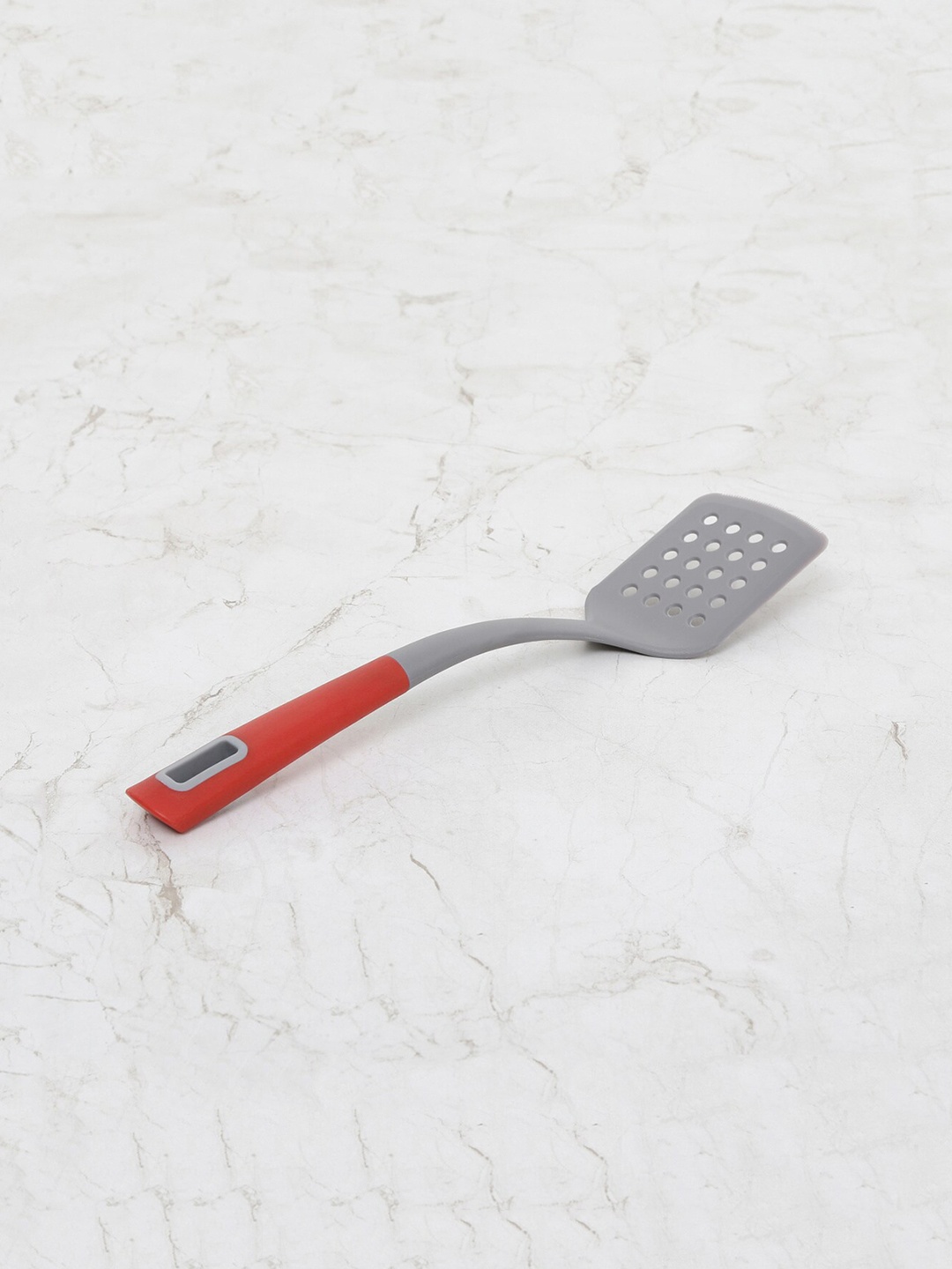 

Home Centre Red & Grey Solid Slotted Turner