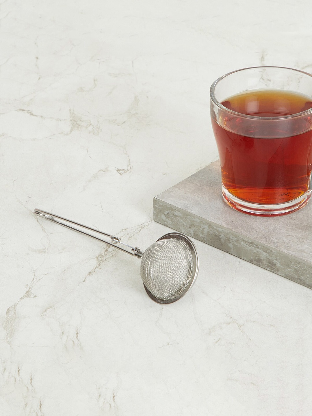 

Home Centre Silver-Toned Solid Stainless Steel Tea Infuser