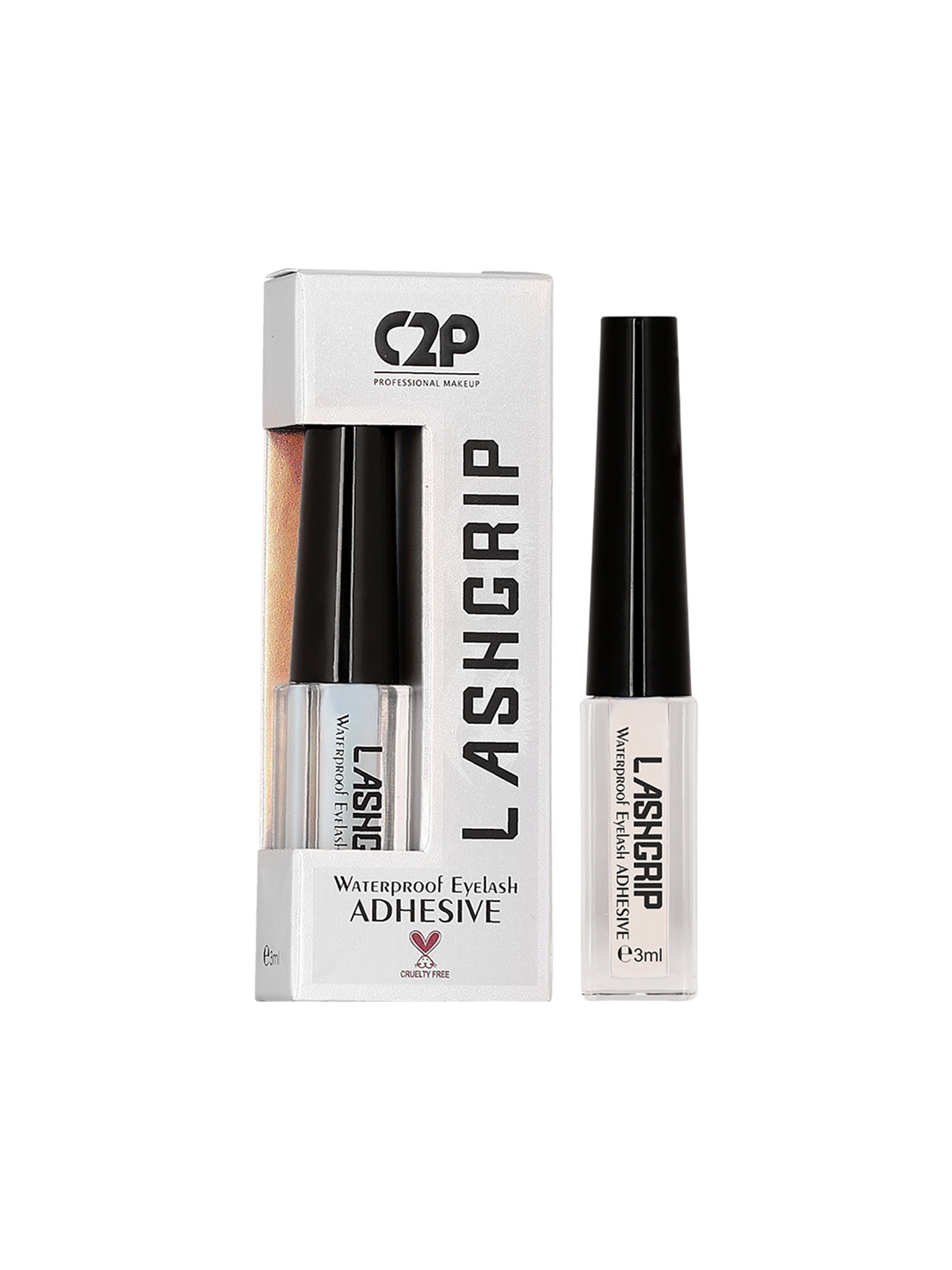 

C2P PROFESSIONAL MAKEUP Lash Grip Waterproof Eyelash Adhesive - 3 ml, White