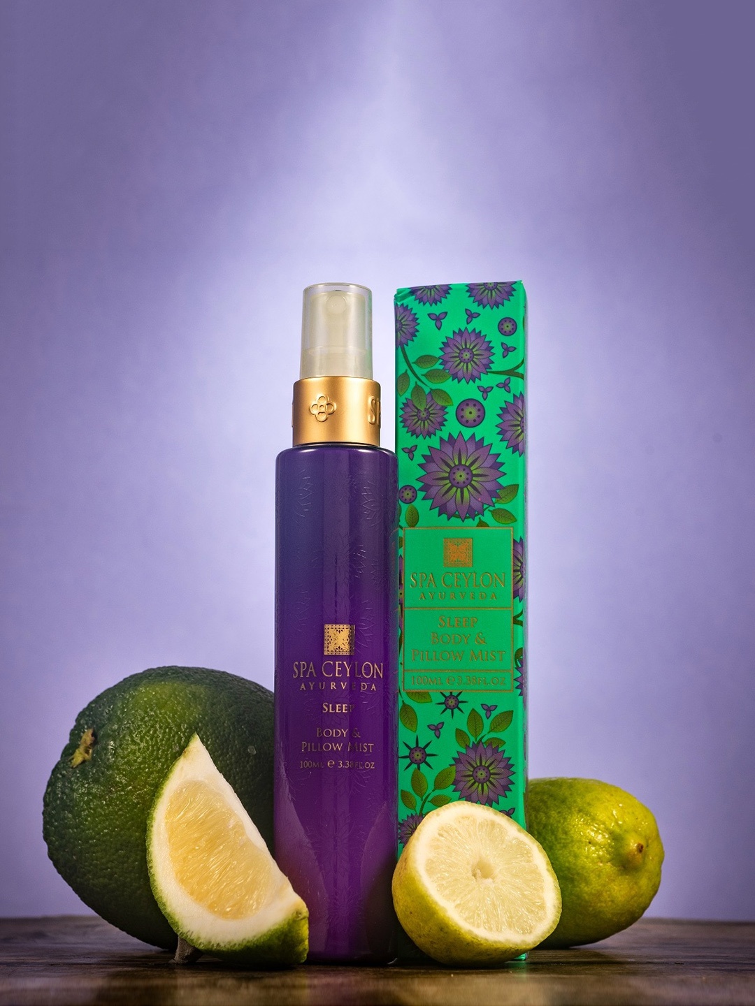 

SPA CEYLON Sleep Body & Pillow Mist with Lavender & Aloe Vera - 100ml, Green
