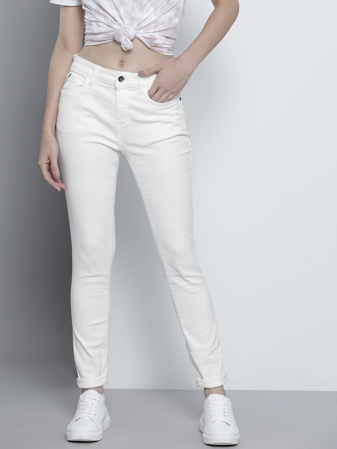 

Nautica Women White Skinny Fit Stretchable Jeans
