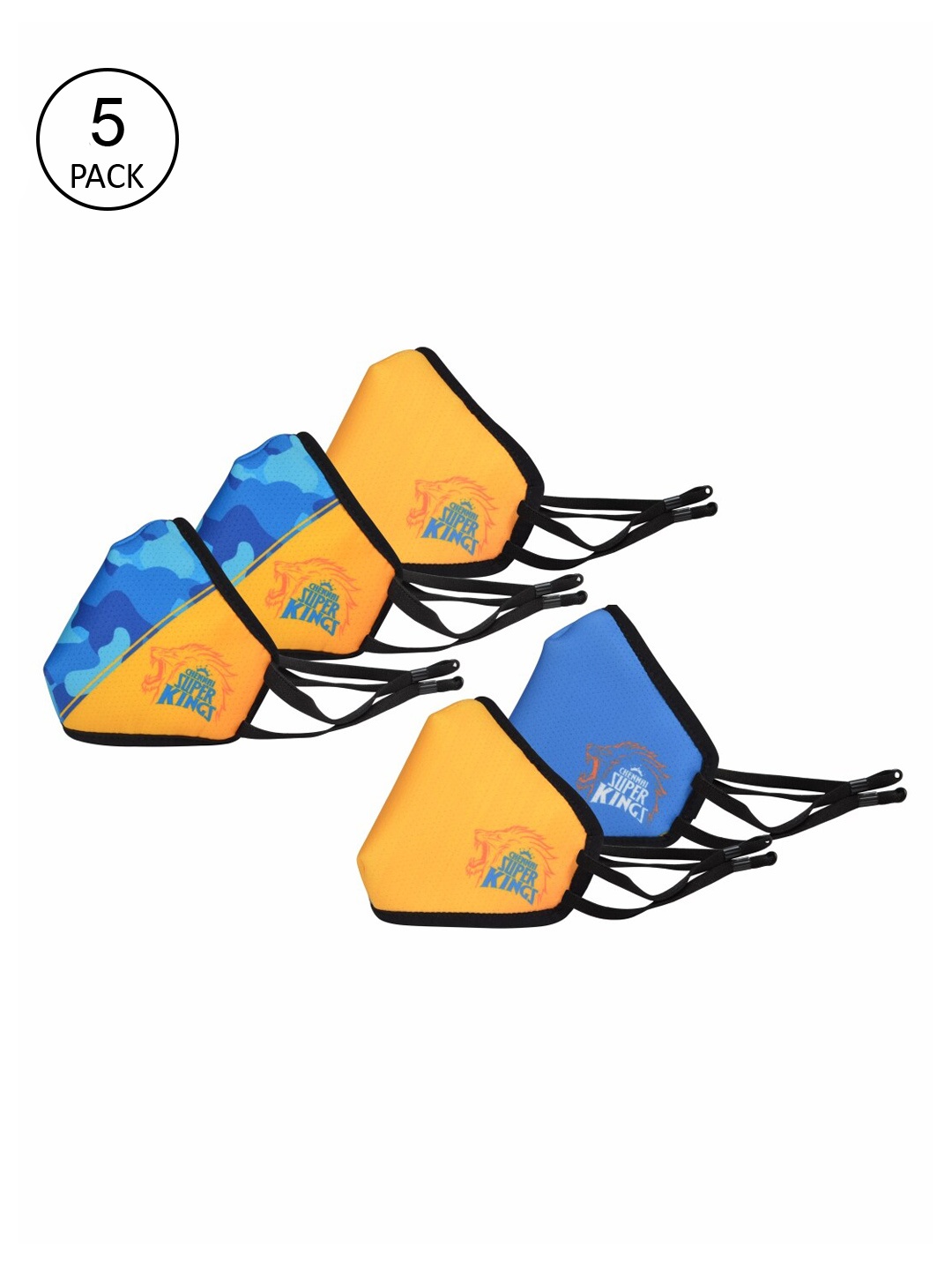 

EUME Set of 5 Yellow & Blue Outdoor Masks