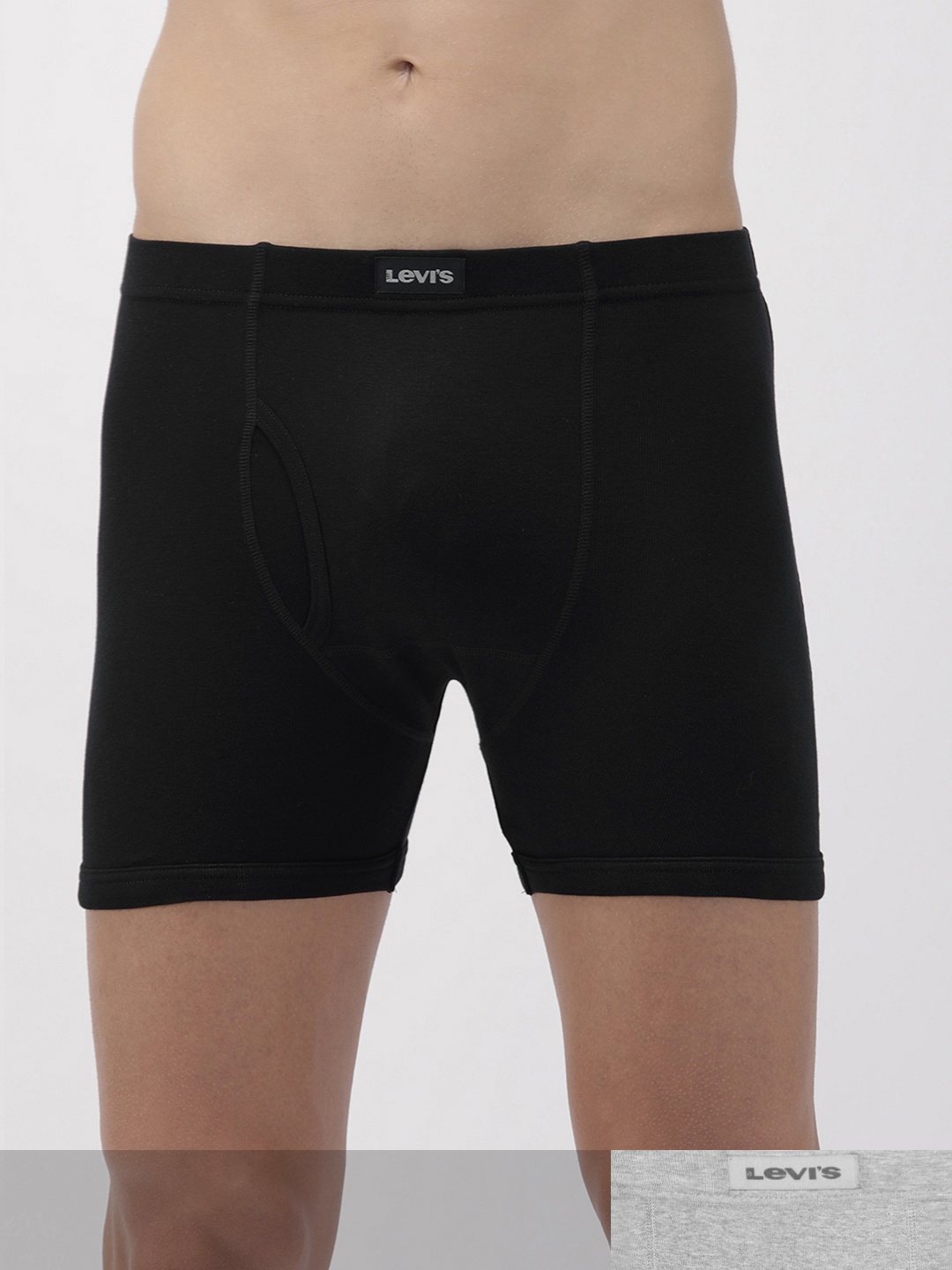

Levis Men Pack of 2 Solid Trunks, Black