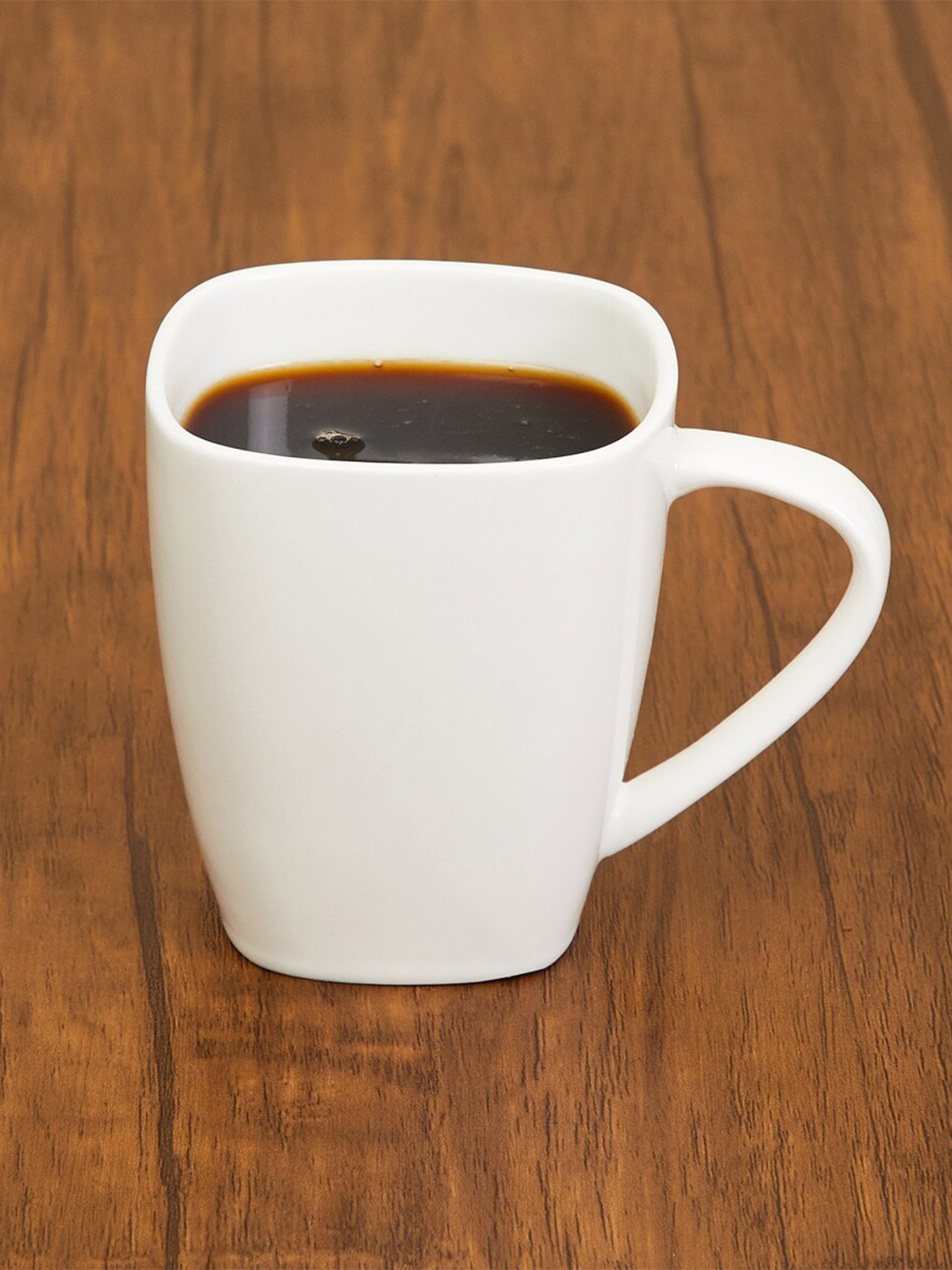 

Home Centre White Solid Bone China Glossy Mugs Set 330 ml