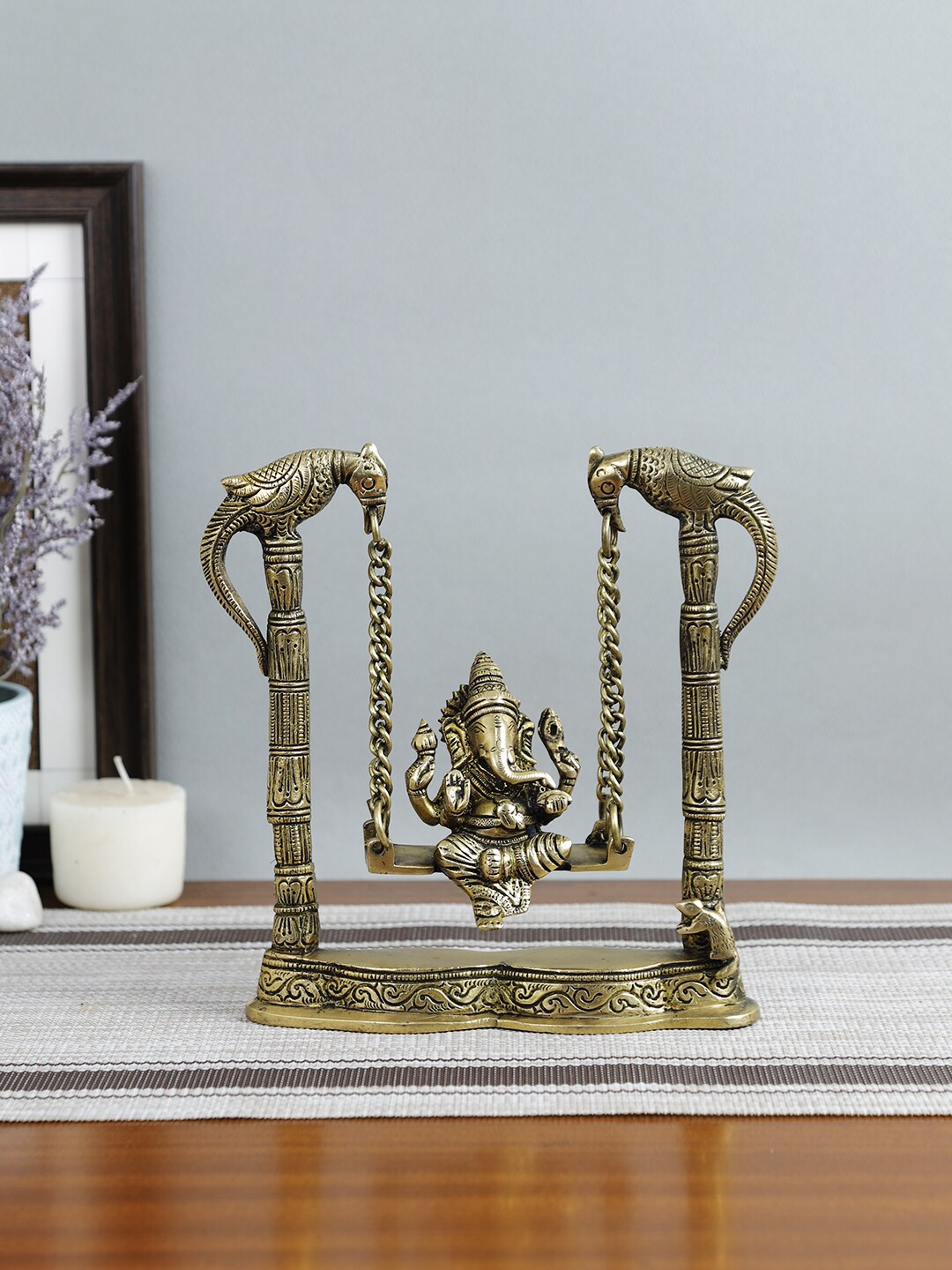 

Imli Street Gold Toned Brass Ganesh Jhula
