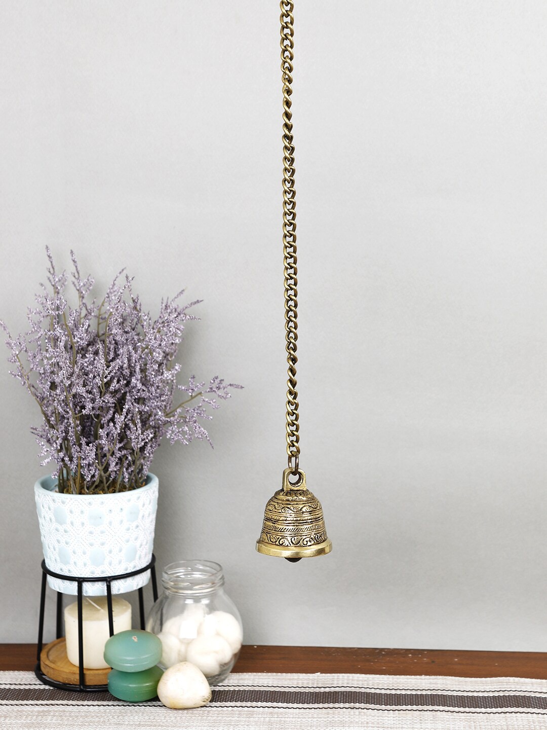 

Imli Street Gold-Toned Mandir Hanging Bell