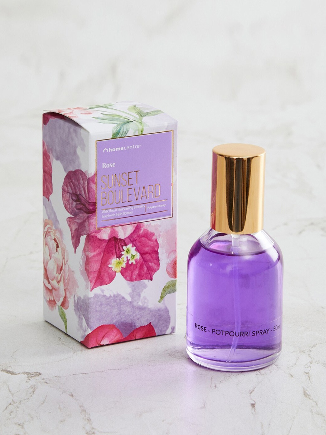 

Home Centre Purple & Gold-Toned Redolence Glass Potpourri Spray