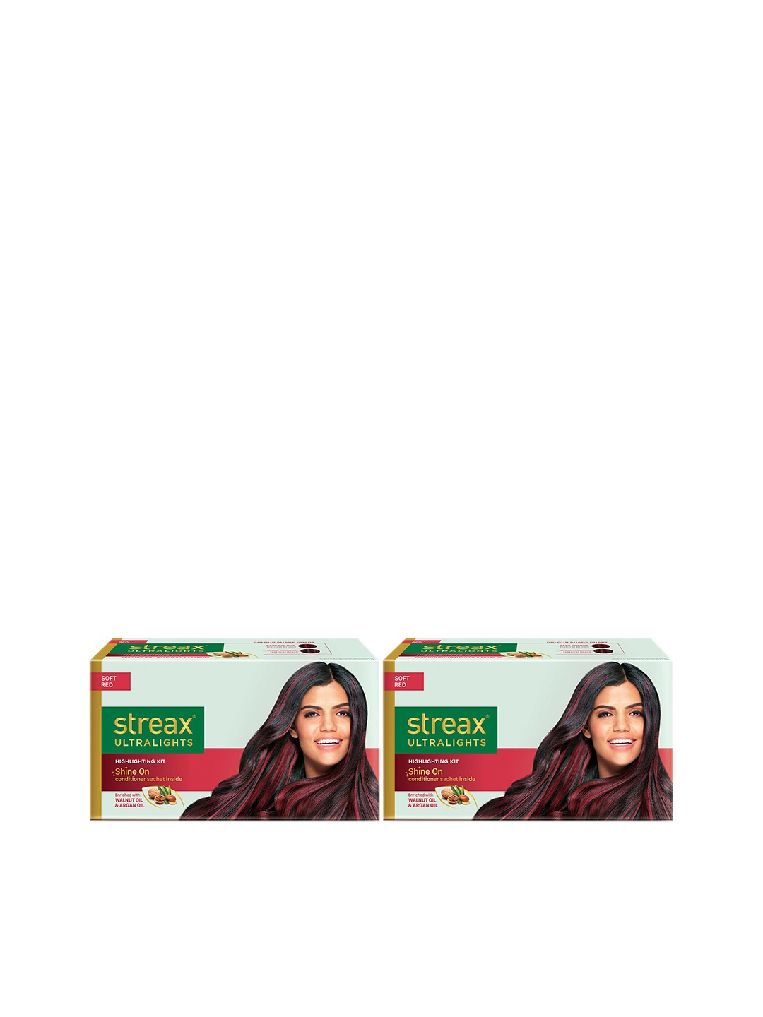 

Streax Set of 2 Ultralights Highlighting Kit - Soft Red