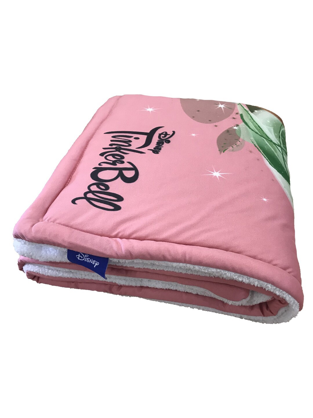 

Disney Pink & Blue Cartoon Characters AC Room 110 GSM Single Bed Fluffy Baby Quilt