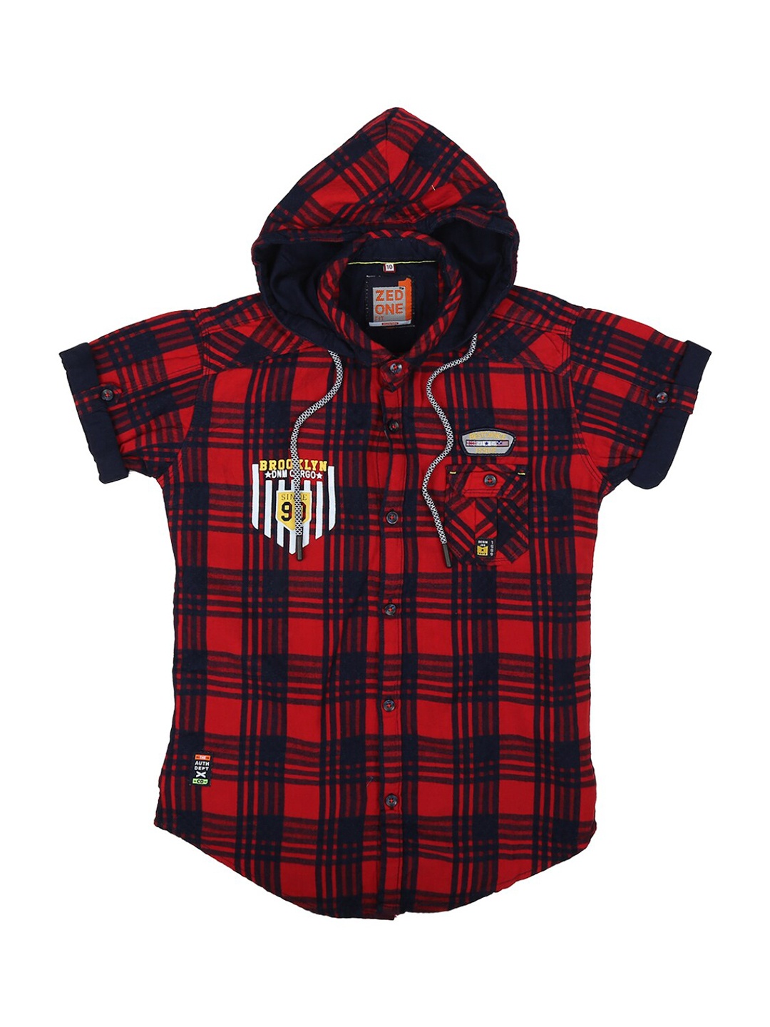 

V-Mart Boys Red & Black Checked Casual Shirt