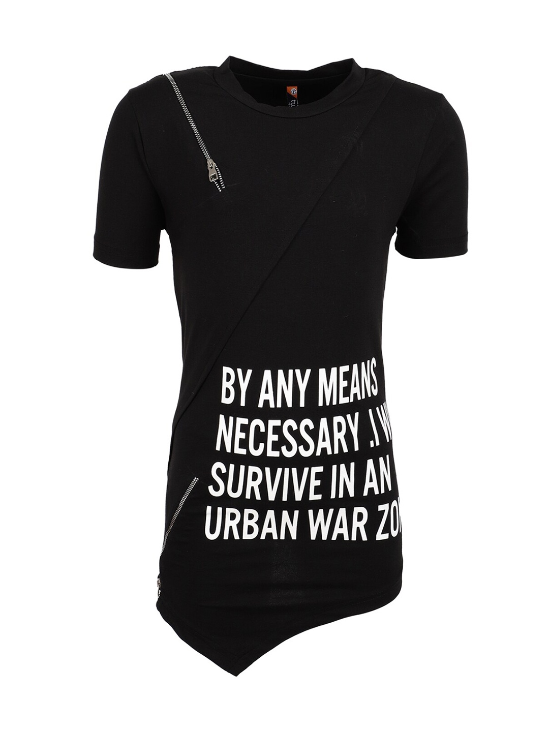 

V-Mart Boys Black Typography Printed T-shirt
