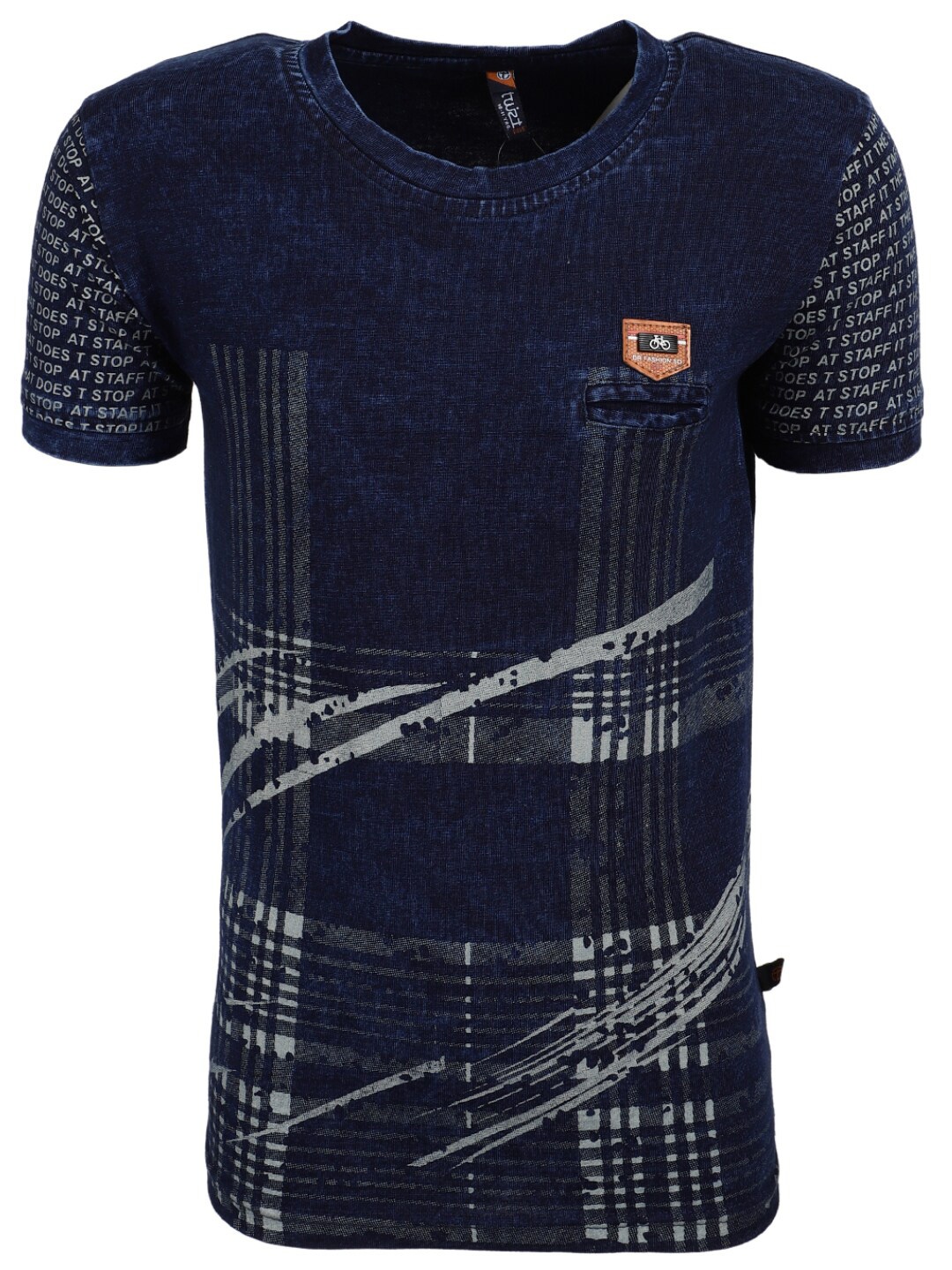 

V-Mart Boys Navy Blue Printed T-shirt