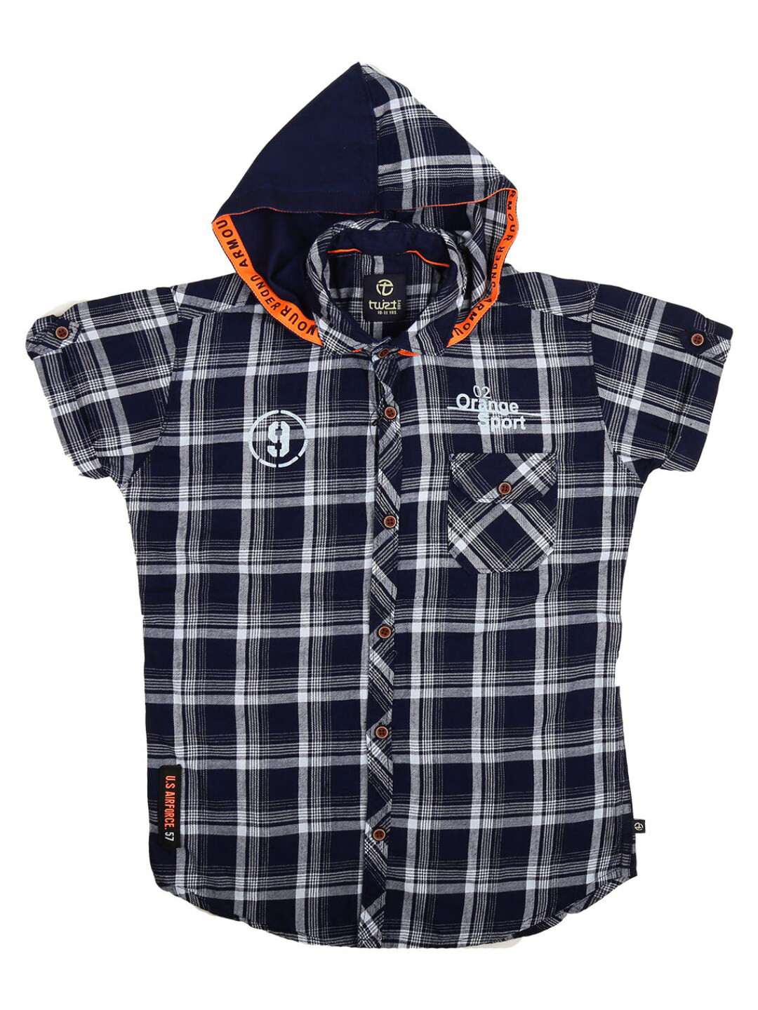 

V-Mart Boys Navy Blue & White Standard Tartan Checked Casual Shirt