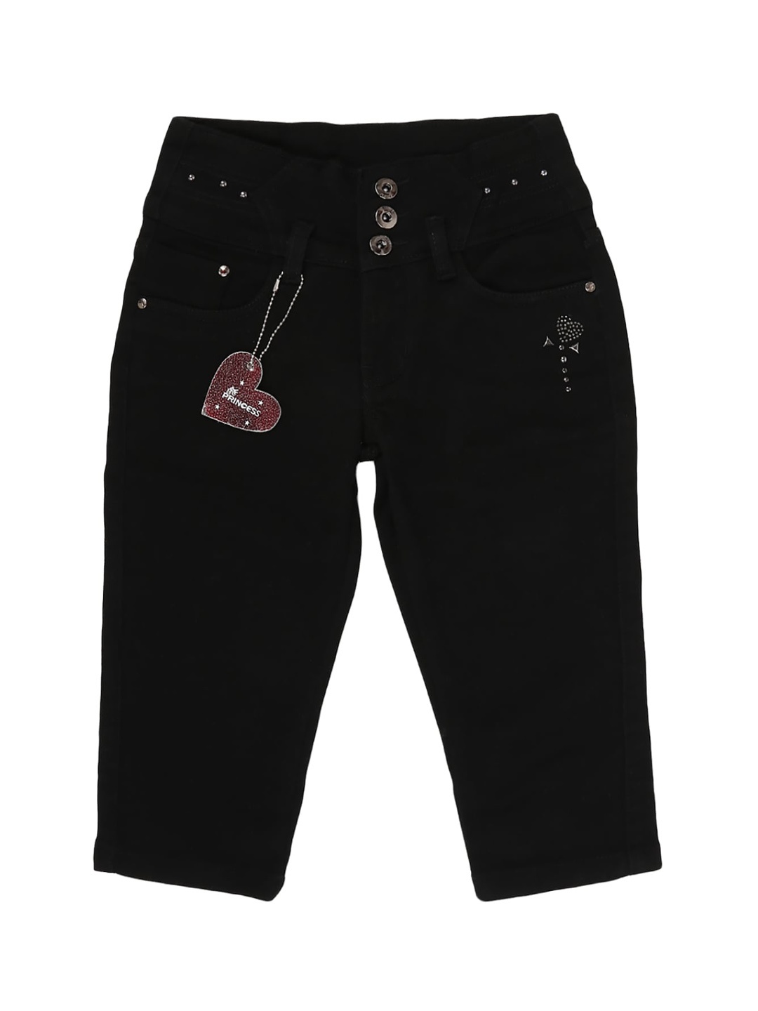 

V-Mart Girls Black Denim Capris