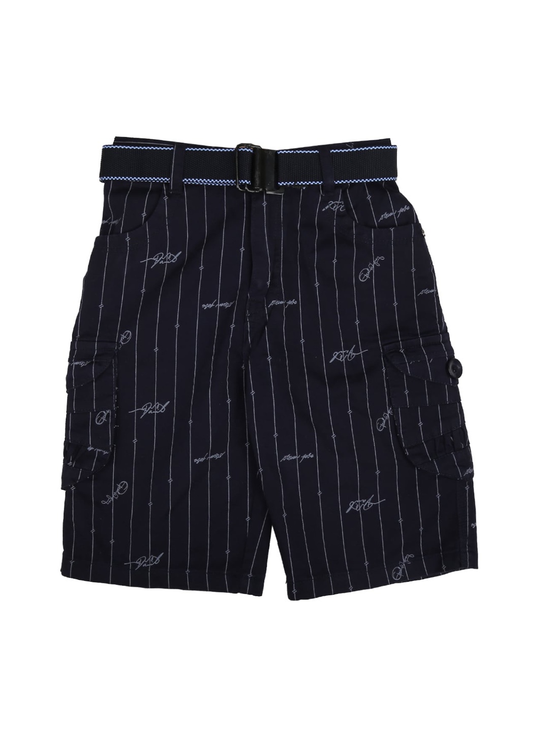 

V-Mart Boys Navy Blue Printed Shorts