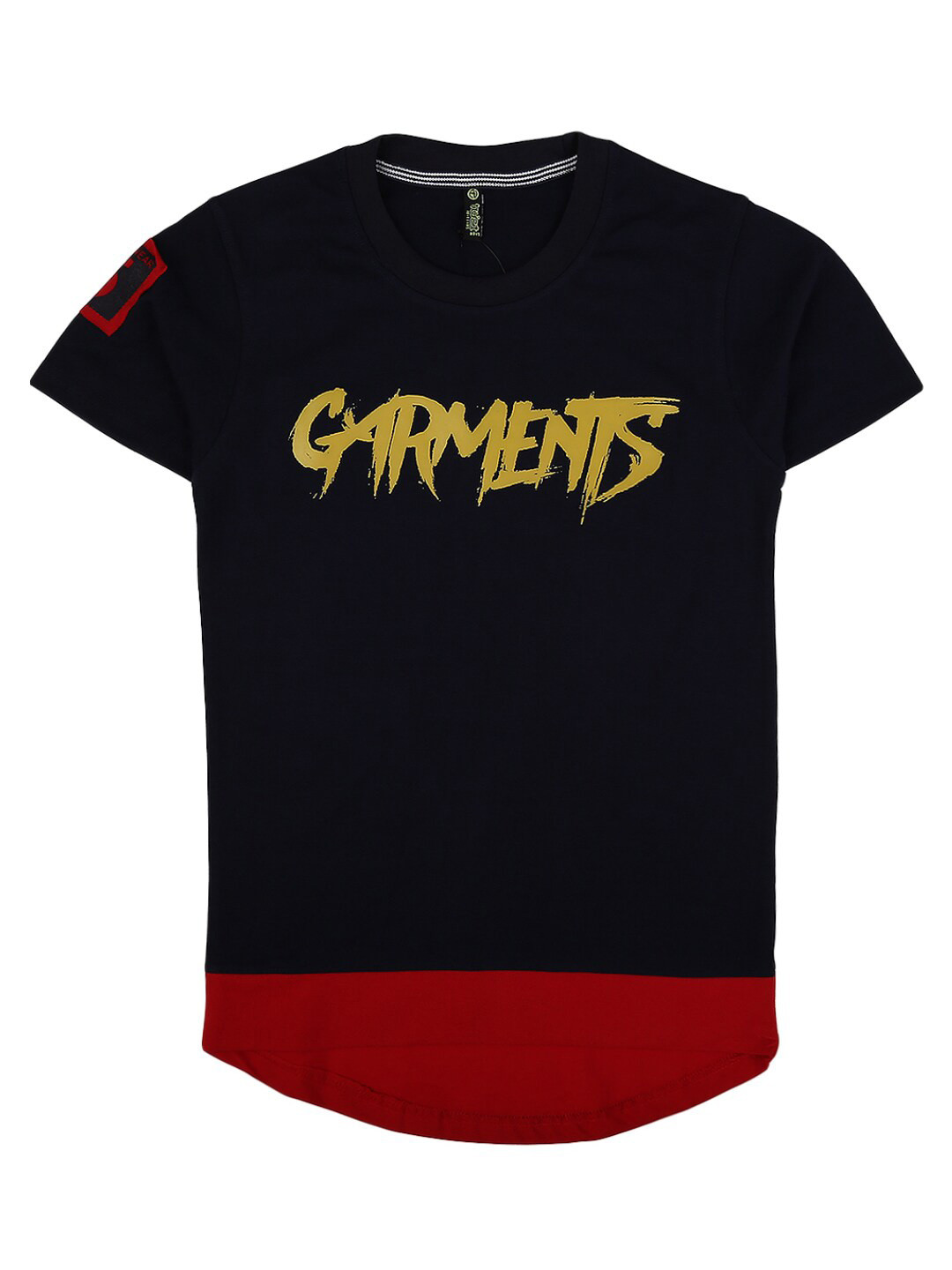 

V-Mart Boys Navy Blue Typography Printed T-shirt