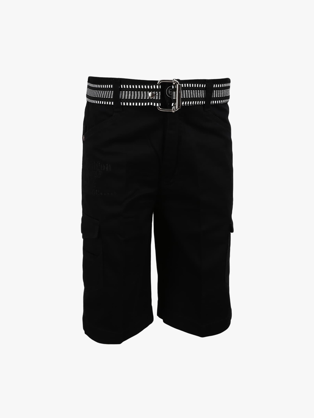 

V-Mart Boys Black Solid Shorts